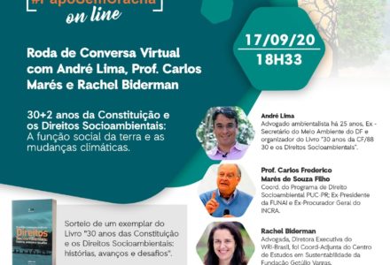 Live função Socioambiental da terra setembro